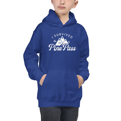 I SURVIVED THE PINE PASS Kids Hoodie